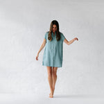Jovi Linen Dress - Dusty Blue