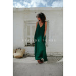 Linen Dress Nanami - Olive