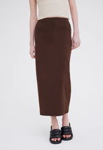 Andras Ribbed Cotton Skirt - Arabica