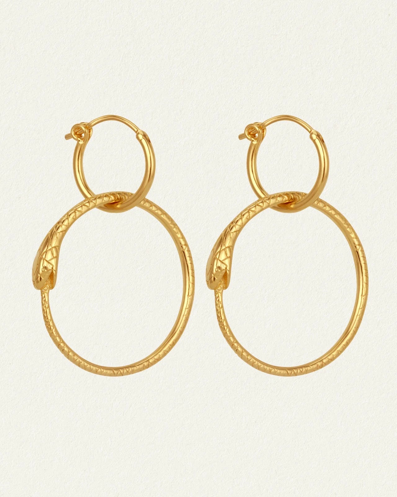 Serpent Earrings - Gold